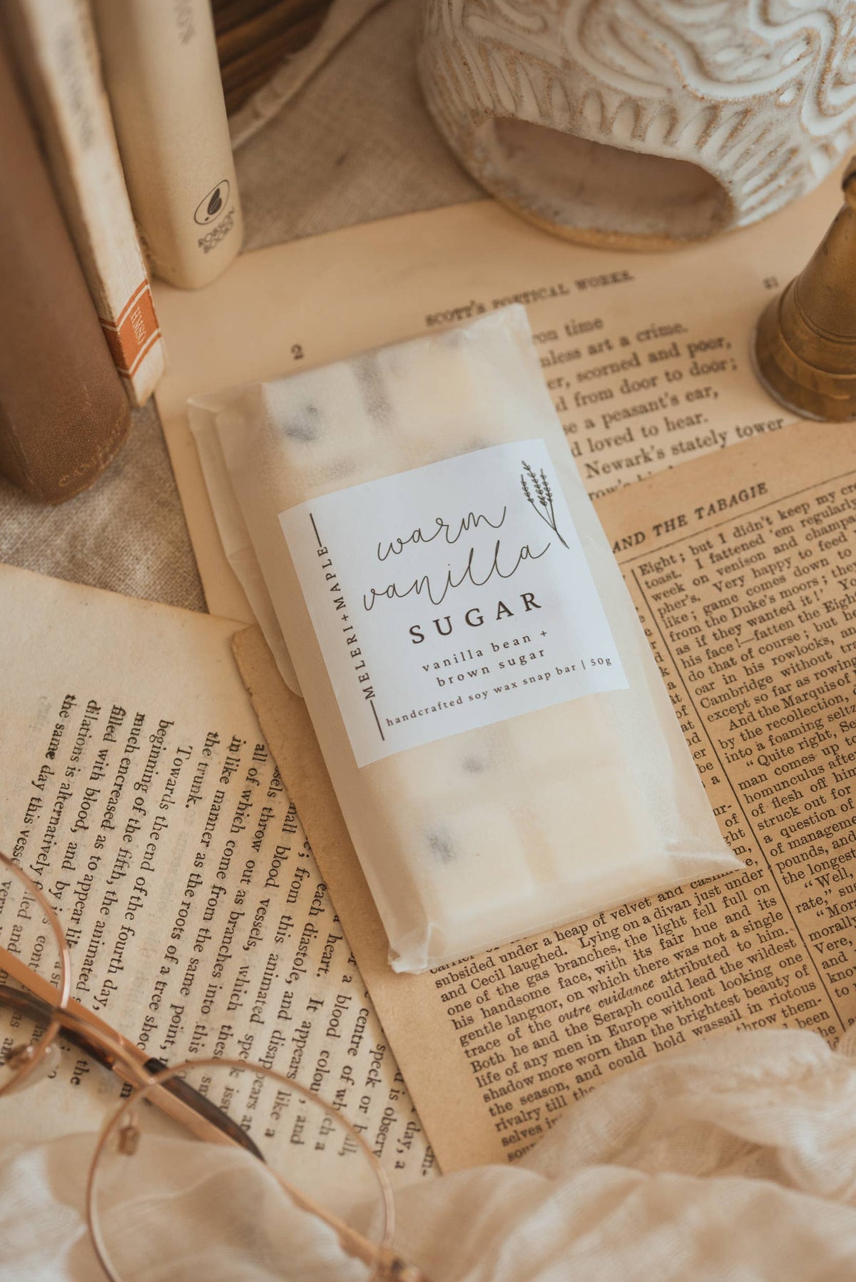 Warm Vanilla Sugar Scented Snap Bar Wax Melt