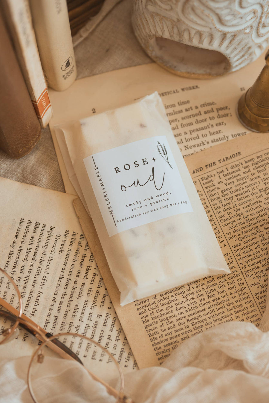 Rose & Oud Scented Snap Bar Wax Melt