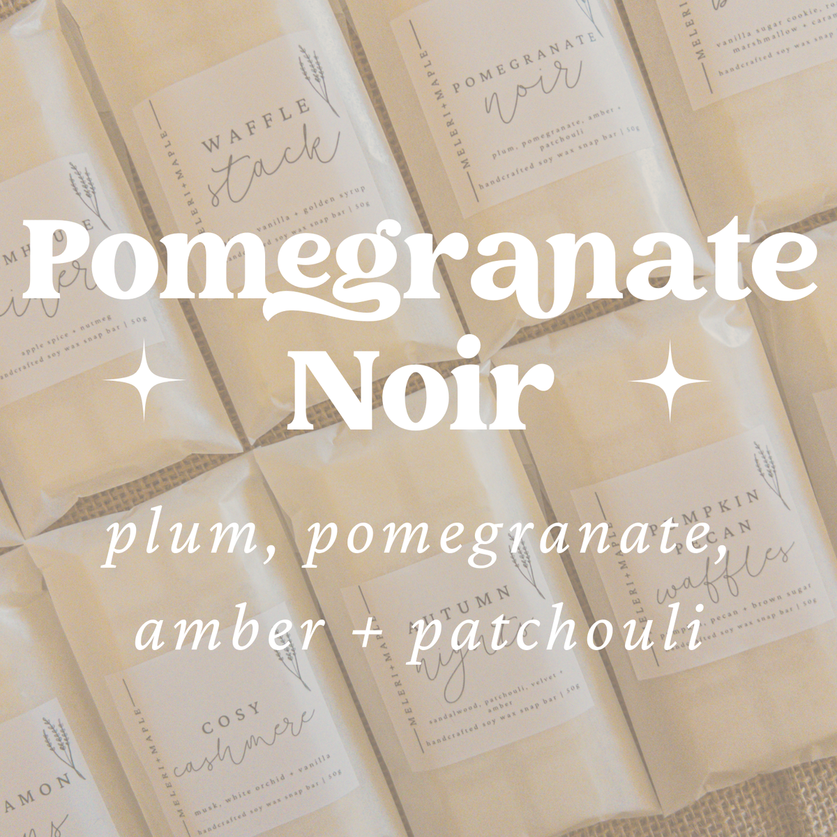 Pomegranate Noir Scented Snap Bar Wax Melt