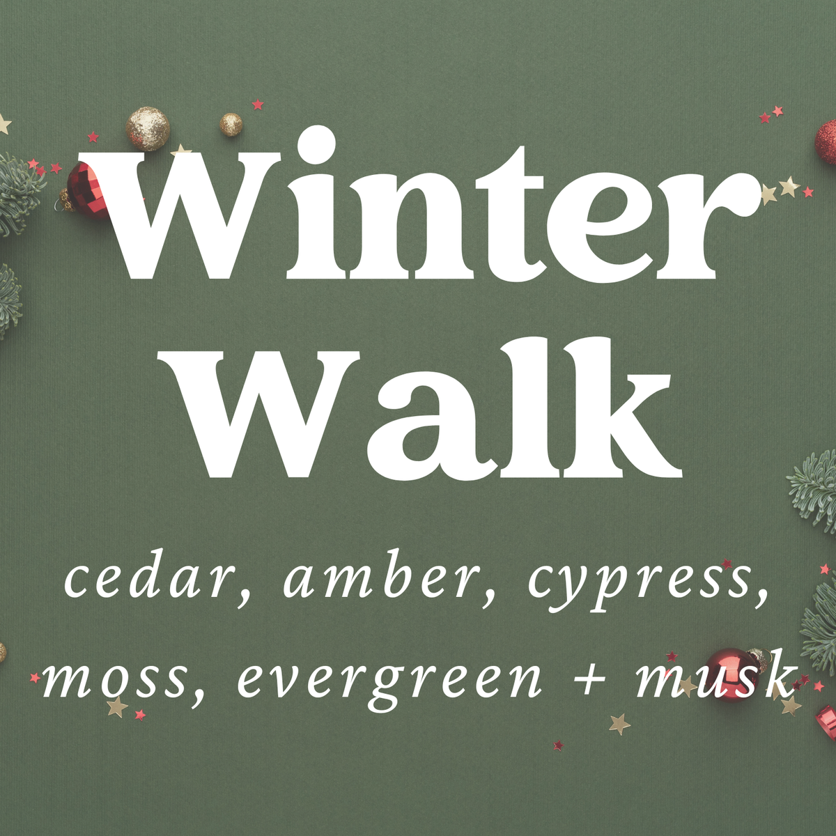 Winter Walk Scented Snap Bar Wax Melt Christmas