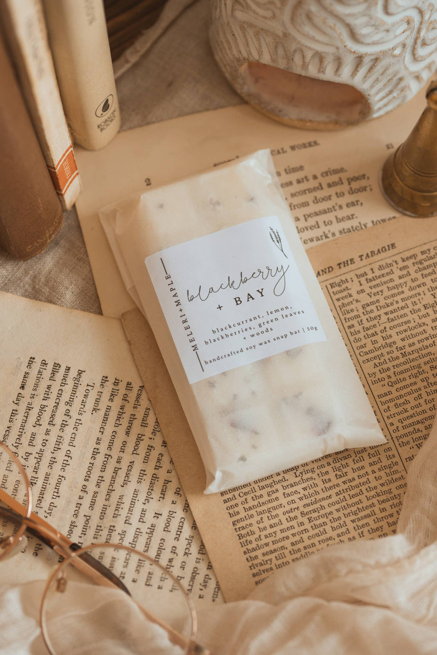 Blackberry + Bay Scented Snap Bar Wax Melt
