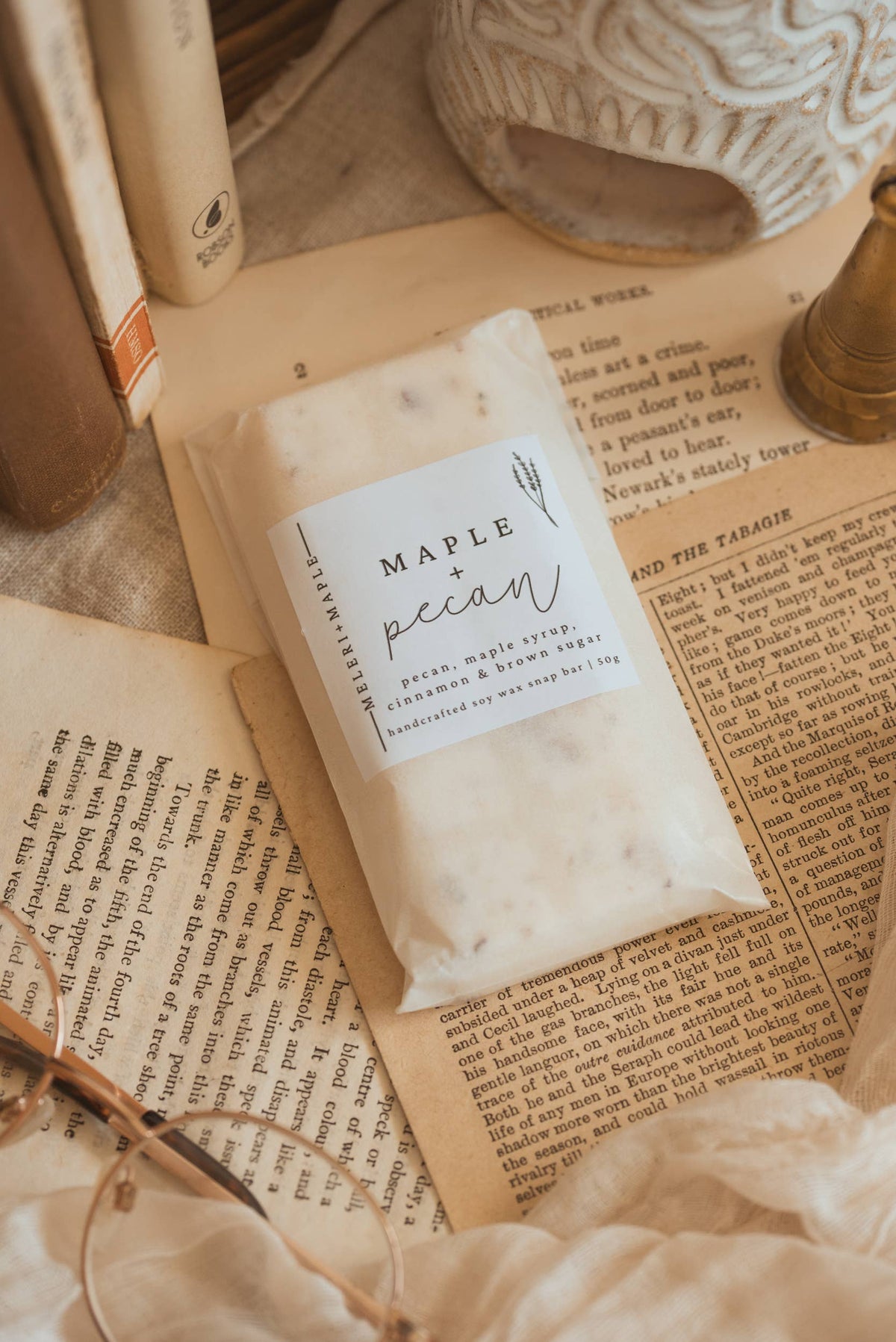 Maple and Pecan Scented Snap Bar Wax Melt