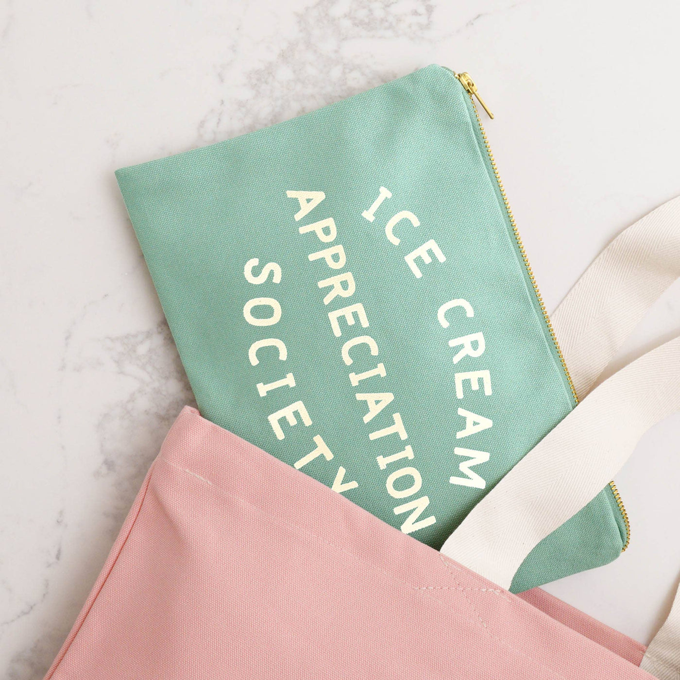 Ice Cream Appreciation Society - Sea Glass Pouch