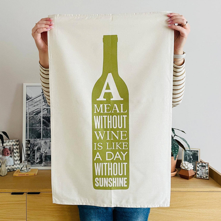 A Meal Without Wine - Tea Towel - *Clearance*