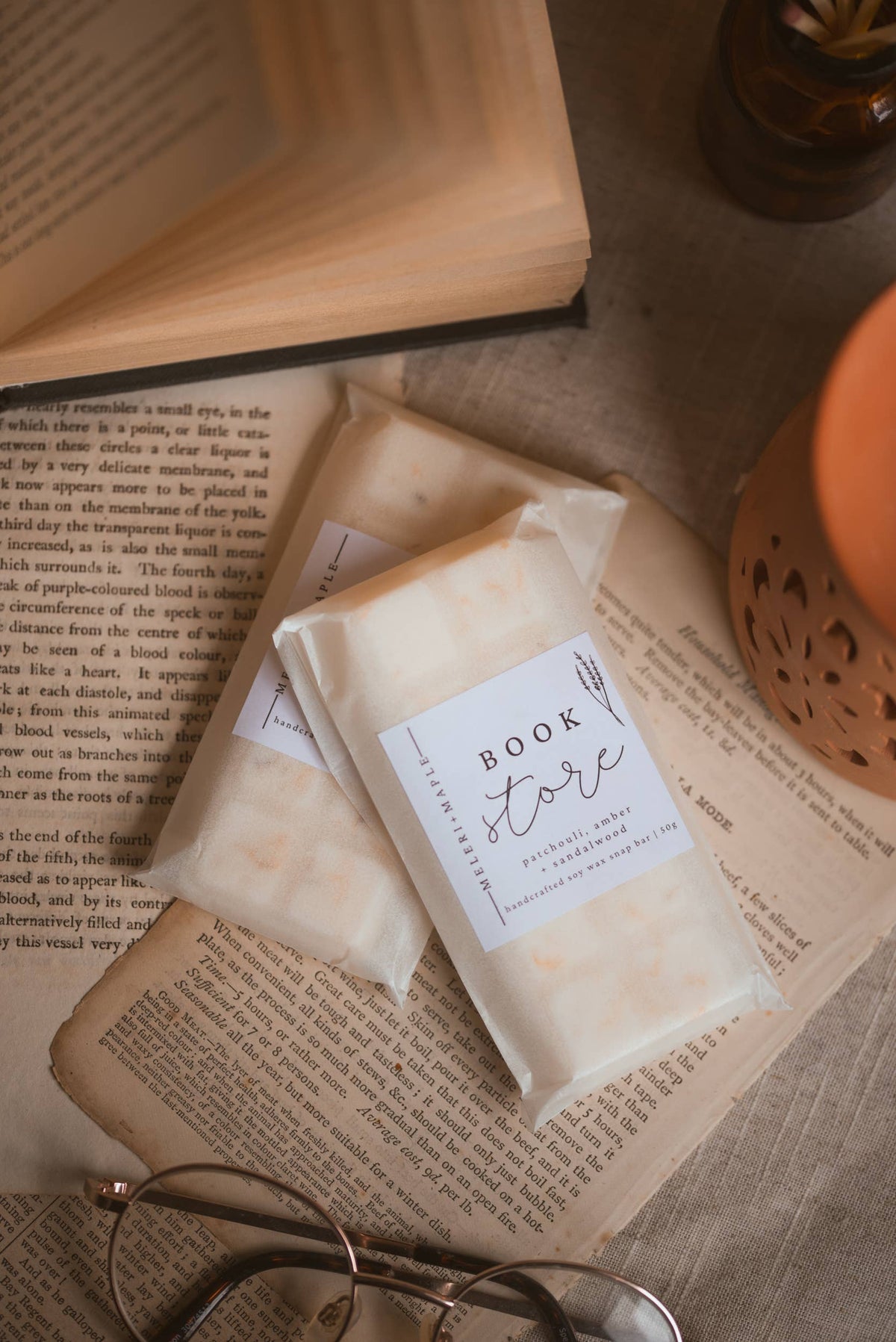 Salted Caramel & Pistachio Scented Snap Bar Wax Melt
