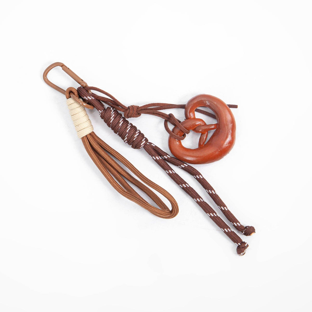 Pretzel Clip On Bag Charm: One-size