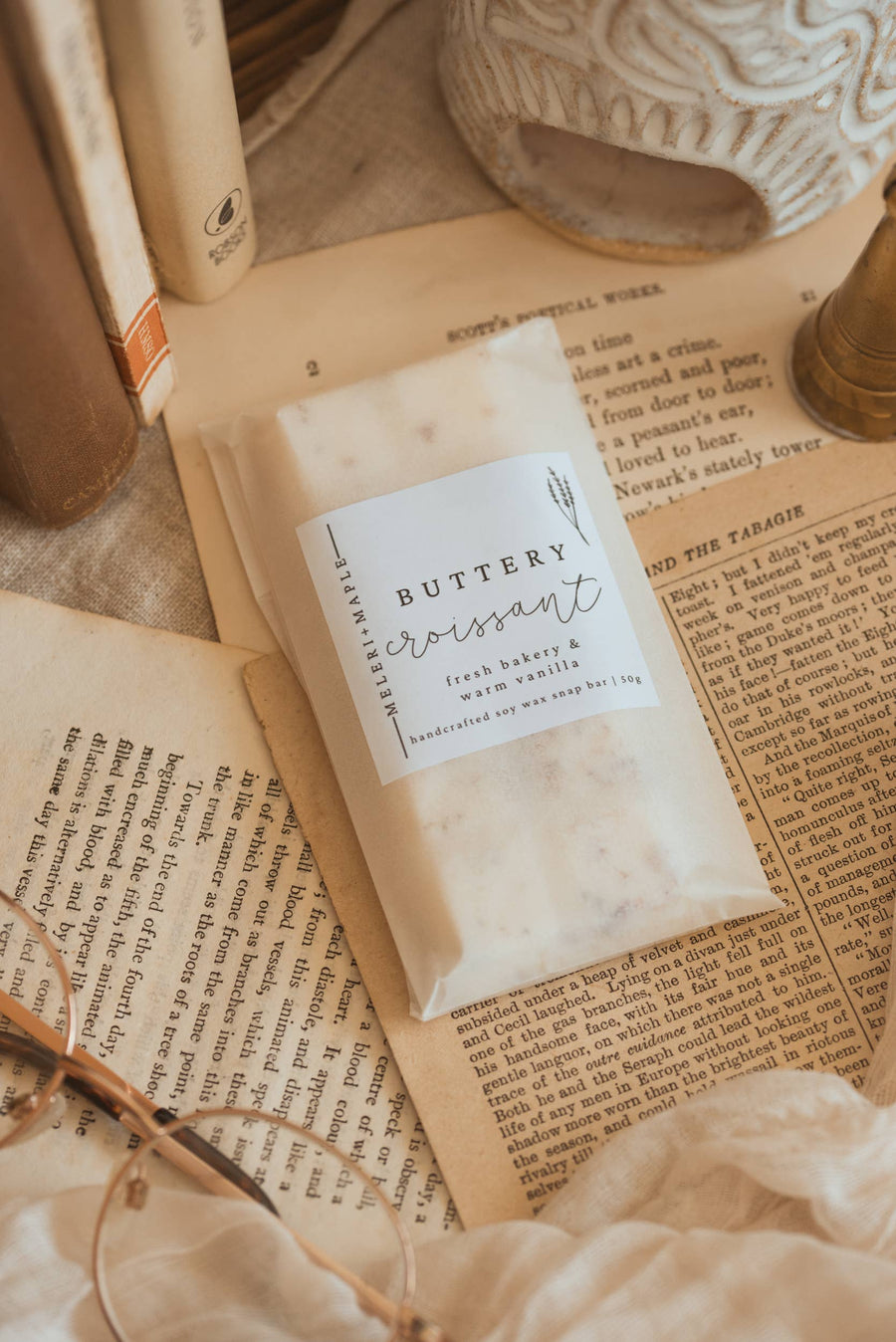 Buttery Croissant Scented Snap Bar Wax Melt