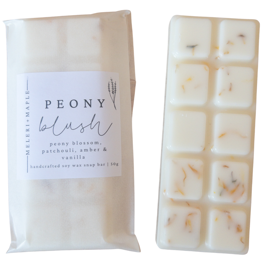 Peony Blush Scented Snap Bar Wax Melt