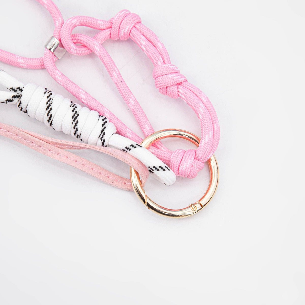 Love Heart Clip On Bag Charm in Pink: One-size