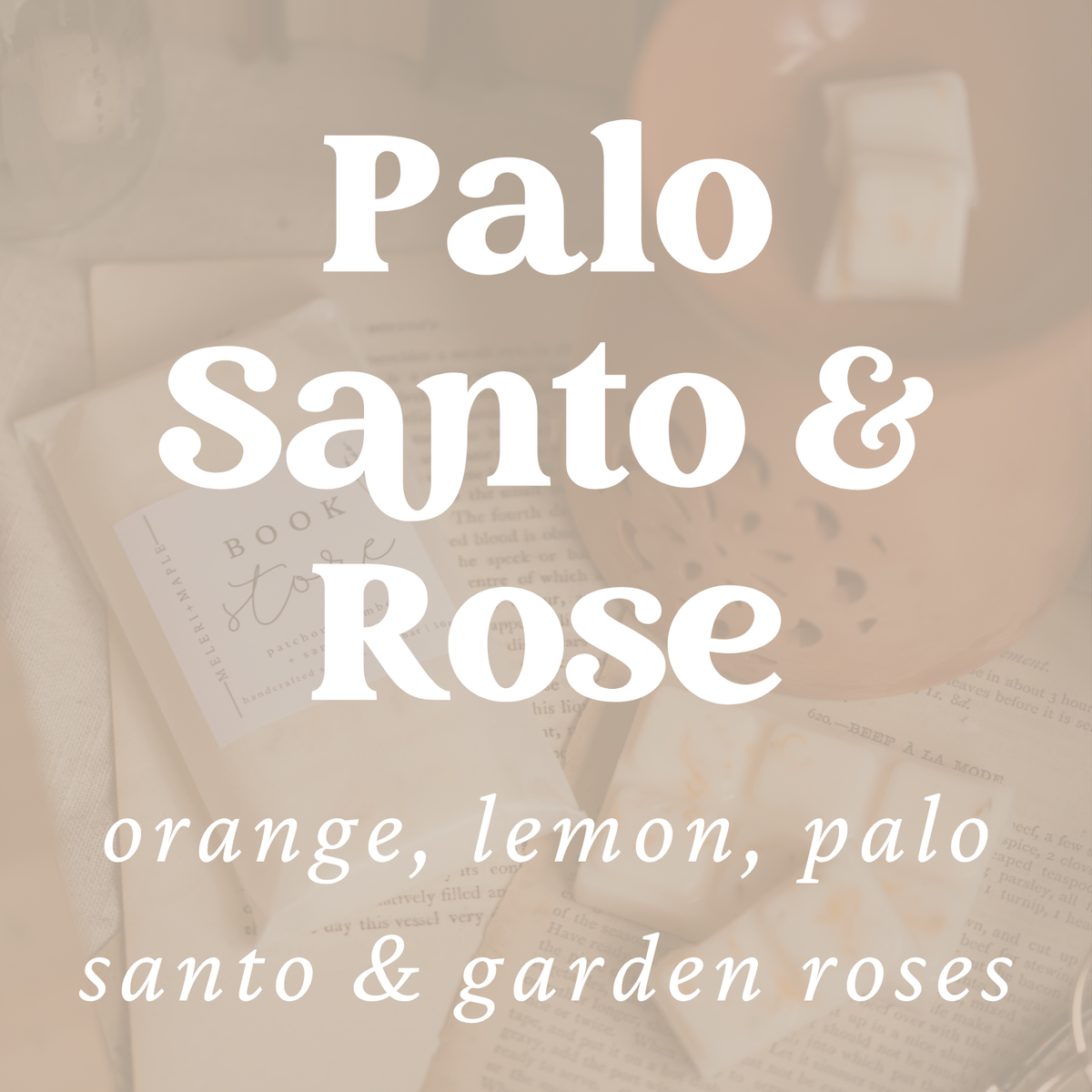Palo Santo & Rose Scented Snap Bar Wax Melt