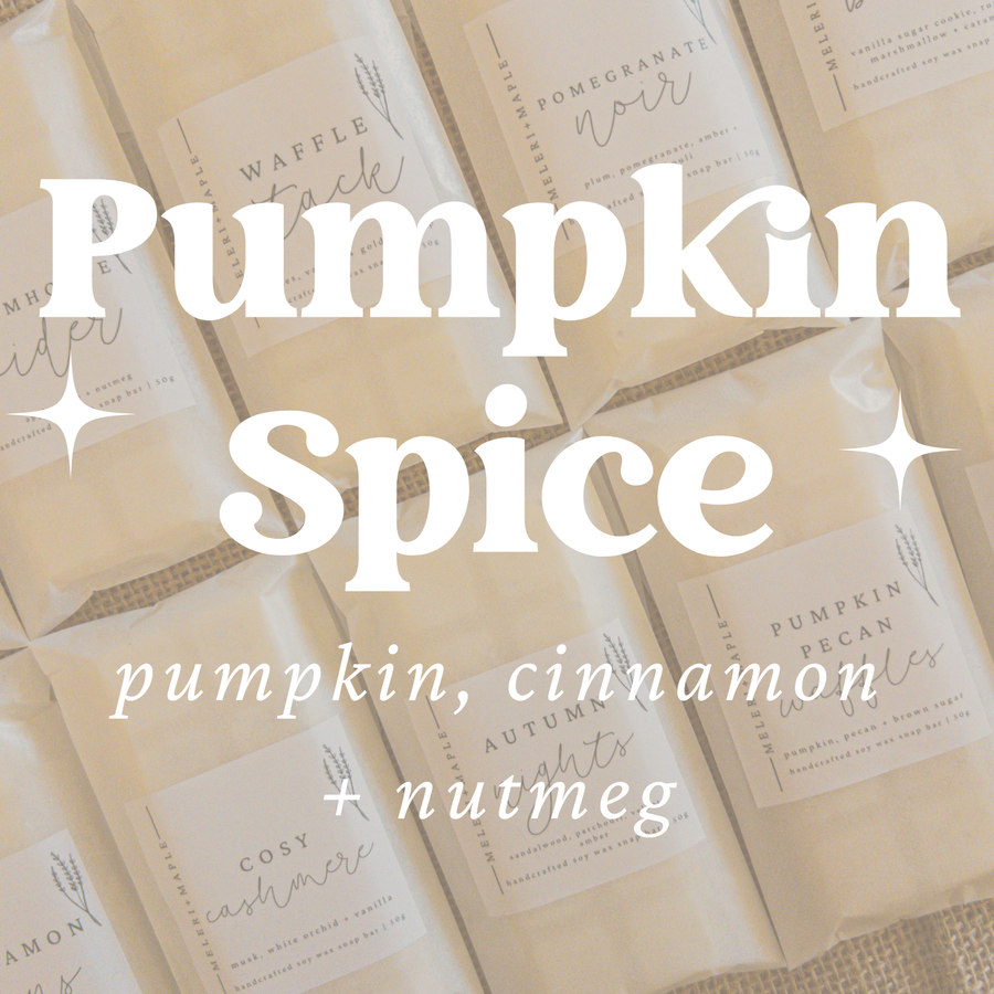 Pumpkin Spice Scented Snap Bar Wax Melt