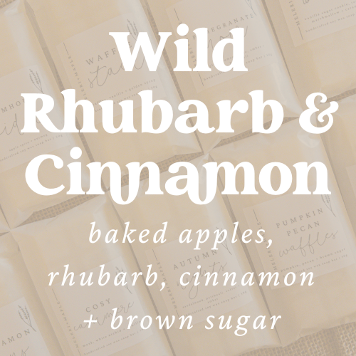 Wild Rhubarb & Cinnamon Scented Snap Bar Wax Melt