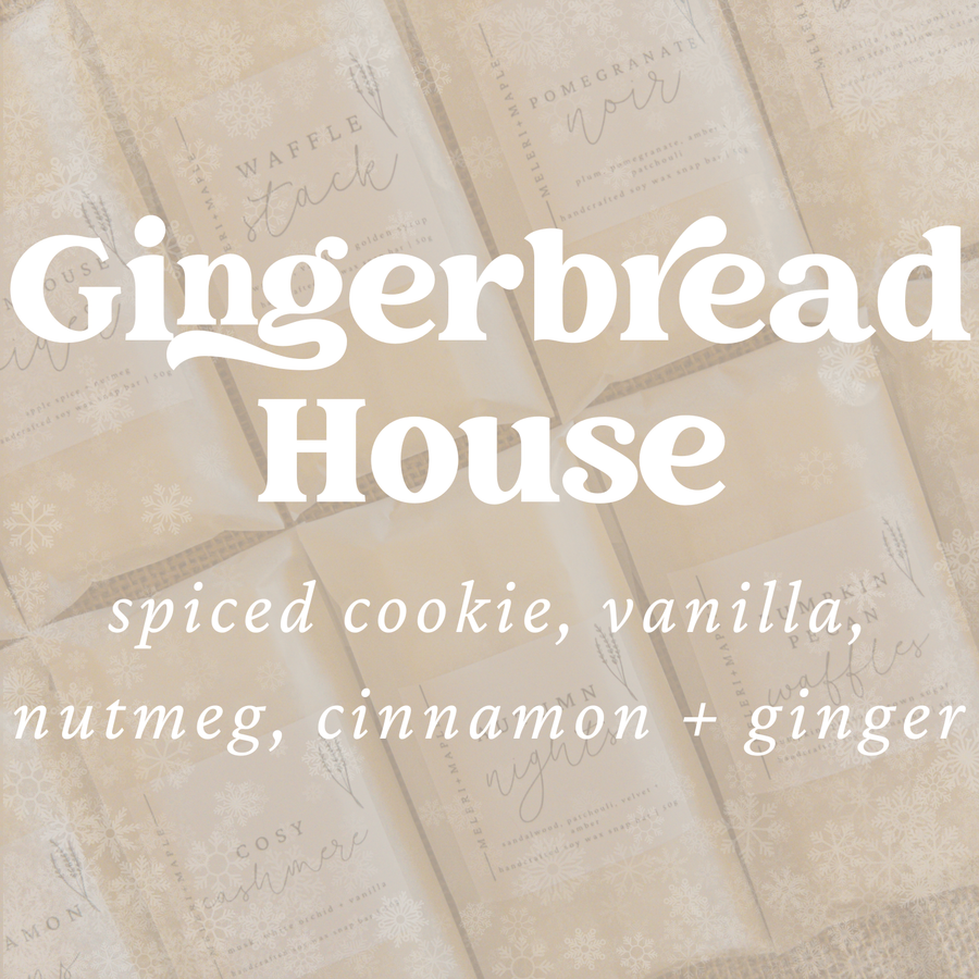 Gingerbread House Scented Snap Bar Wax Melt