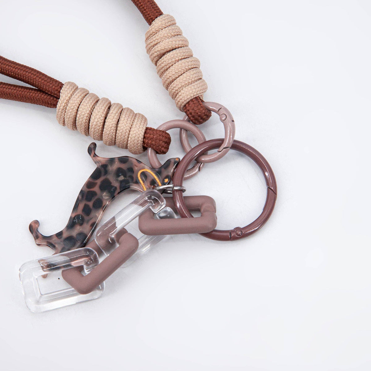 Spotted Sausage Dog Clip On Bag Charm: One-size